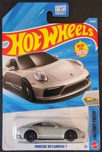 Hot Wheels Porsche 911 Carrera T Gray 2026 15/250 Factory Fresh 1/5 - Picture 1 of 2