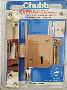 Chubb 7 Lever Hi-Security 3G117 67mm 3 Keys Brass 'Free Shipping' - Picture 1 of 2