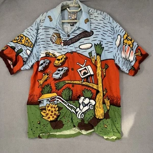 Mambo Loud Shirt Mens Extra Large Blue Lost Weekend Sydney Reg Art Vintage - Foto 1 di 18