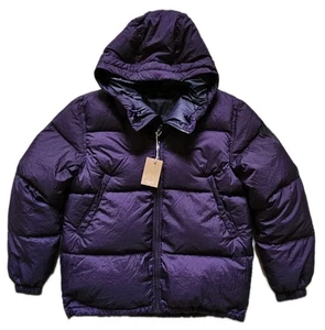 PAUL SMITH Puffer Jacket Coat Mens M Purple Down Filled Hooded Polar - Picture 1 of 18