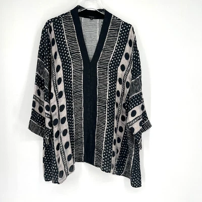 Top Dressori Mujer 4X Negro Blanco Lunares Rayas Geométrico Artístico Boho Foto 1 de 4