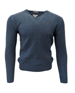 GANT RUGGER Herren Lake Blue The Vee Pullover Größe Medium $ 145 neu mit Etikett - Bild 1 von 2