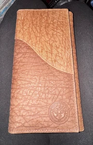 Alberto Made In Italy Damen Geldbörse Fold Bicolor Braun Leder Neu ohne Etikett - Bild 1 von 8