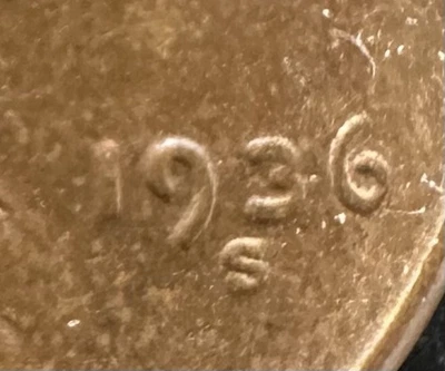 1936 S Lincoln Wheat Cent Penny 1C Hub Doubling Date View Photos Error A-218 - Image 1 of 4