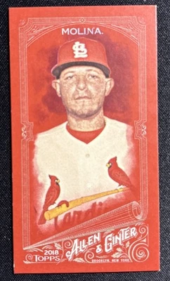 2018 Topps Allen & Ginter X YADIER MOLINA RED /5 Mini Cardinals HOF SSP - Image 1 of 2
