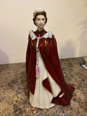 Royal Worcester Queen Elizabeth II 80th Birthday Commemorative Figure - Image 1 of 4