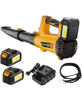 Soplador de hojas inalámbrico sin escobillas para Makita 20V Max 540CFM 170 MPH 2 baterías 3,6 kPa Foto 1 de 4