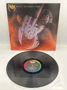 Helix Walkin’ The Razors Edge LP 1984 Capitol Records ST-12362 Metal Tested - Picture 1 of 7