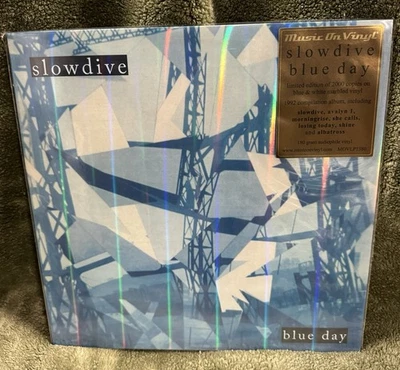Slowdive - Blue Day, Blue & White Marble Vinyl, 180 Gram, Import - Image 1 of 3