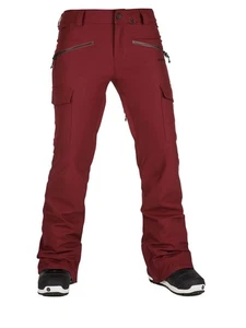 Volcom Mira Shell Snowboard Pants Womens Extra Small XS Burnt Red - Picture 1 of 2