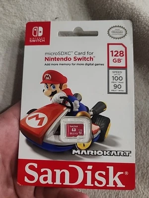 SanDisk 128GB microSDXC Memory Card (SDSQXBO-128G-AWCZA) New For Nintendo Switch - Image 1 of 2