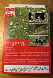 Busch HO 1220 - 60 Pusteblumen Bausatz für Modelleisenbahn Landschaft / Diorama Neu in OVP - Bild 1 von 2