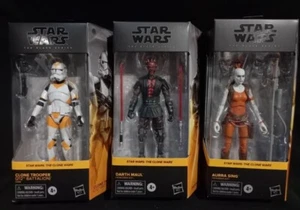 3 Figuras Star Wars Clone Trooper Battalion Darth  Maul Aurra Sing Black Series - Imagen 1 de 1