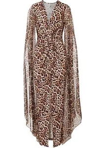 Maxikleid mit langen Chiffonärmeln Gr. 36/38 Braun Leo Abend-Partykleid Neu* - Bild 1 von 1
