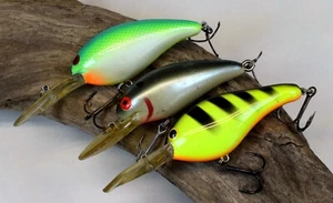 UNBRANDED LOT OF 3 DIVING FISH LURES THEY KLAPPER - Bild 1 von 5