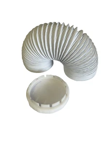 HOSE FOR INDESIT TUMBLE DRYER 2m EXTRA LONG VENT STEAM OUTLET HOSE & ADAPTOR KIT - Picture 1 of 4