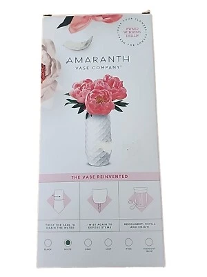 AMARANTH The Vase Reinvented Unique Twist Drain Trim System White Diamond Design - Image 1 of 4