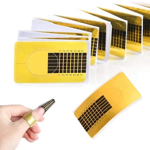 120 Stück Nagel-Schablonen, Modellier-Schablone Selbstklebend Für Gel-Nägel & Na - Bild 1 von 7