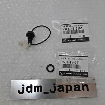 Mazda RX-7 FD3S 13B Water Engine Coolant Level Sensor & Gasket Genuine OEM New - Изображение 1 из 4