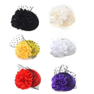 Hair Clip for Girls Sweet Style Hair Ornament Flower Top Hat Ladies Hair Pin - Bild 1 von 13