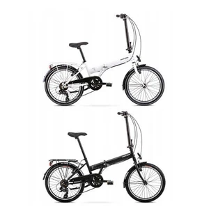 20 Zoll Romet Klappfahrrad 6-Gang Kettenschaltung Stahlrahmen Schwarz oder Weiss - Bild 1 von 5