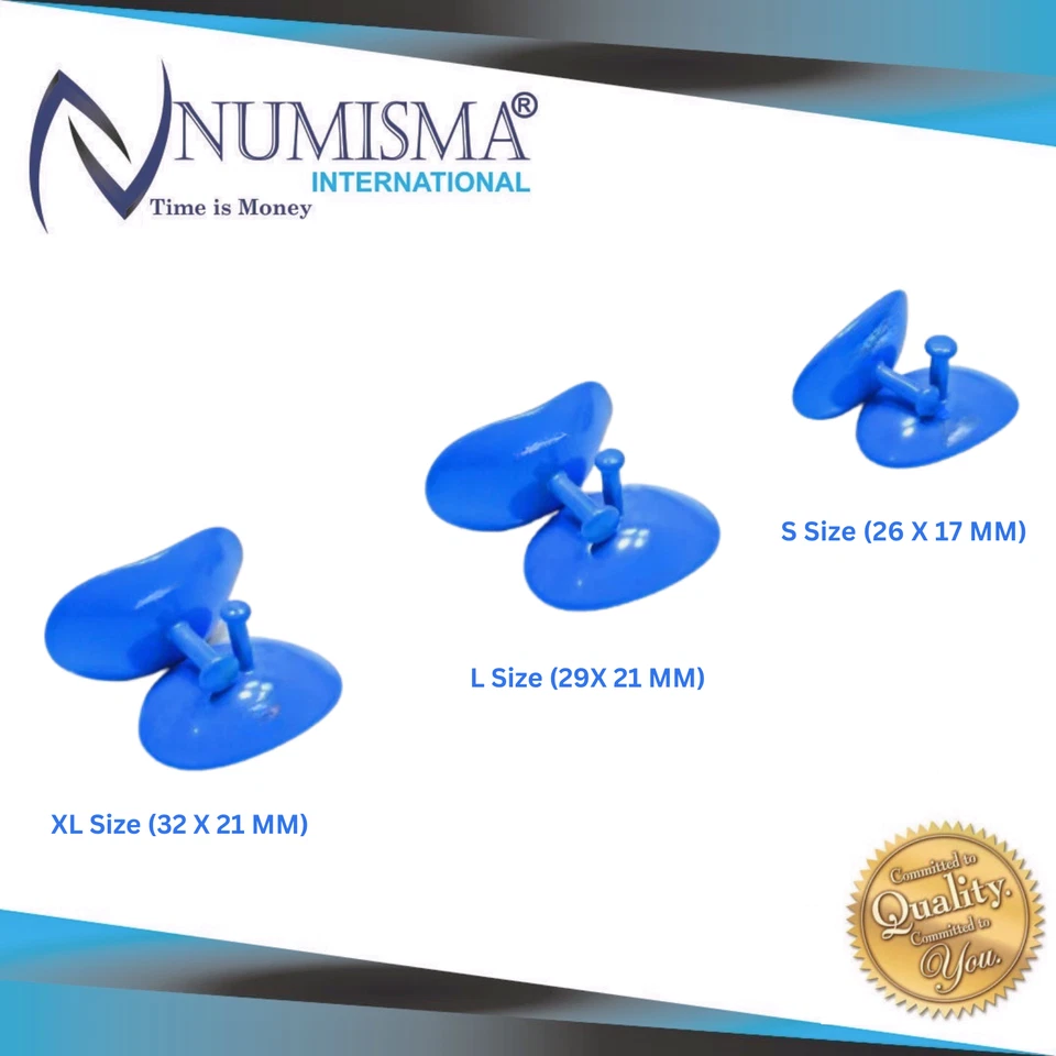 Lote de 6 piezas protector corneal láser protector ocular protector corneal acero inoxidable Foto 1 de 4