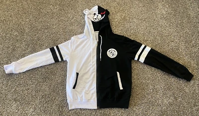 Dangan Ronpa Monobear Monokuma Cos Negro Blanco Oso Juegos con disfraces Abrigo Chaqueta con Capucha Foto 1 de 4
