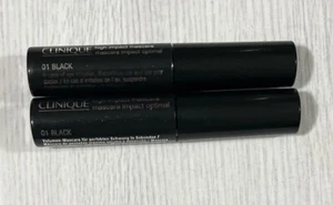 2-Pack Clinique High Impact Mascara 01 Black .14 oz/3.5mL - Travel Size - Picture 1 of 1