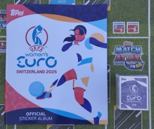 TOPPS UEFA MUJER EURO 2025 Suiza con 308 Pegatinas Completo Set Completo Suelto - Imagen 1 de 4