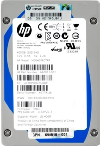 Hard Drive HP MO0400FCTRP 690811-002 400GB SSD MLC SAS-2 6Gbps 2.5'' Inch - Picture 1 of 3