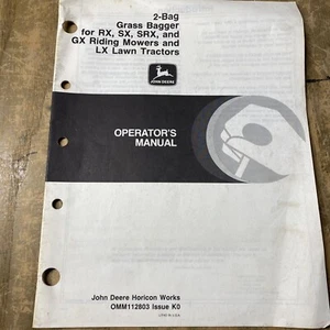 Excavadora de césped John Deere manual de operador 2 bolsas OMM112803 21JS1581-M1 - Imagen 1 de 1