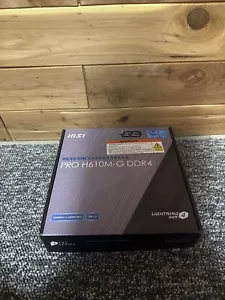 MSI PRO H610M-G DDR4 LGA 1700 MicroATX Intel Motherboard - Picture 1 of 4