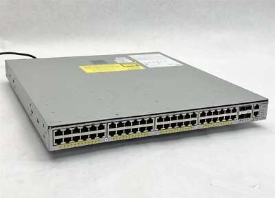 Cisco Catalyst 4948 WS-C4948E-F V04 48-Port Gigabit Network Switch w/ 1*PSU - Image 1 of 4