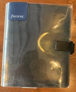 Organizador Filofax Metropol A5 negro con bolsillos interiores y regla marcador de página - Imagen 1 de 3