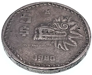 Weltmünze: Mexiko 1980 - 5 Pesos - zirkuliert (SKU 317) - Bild 1 von 4