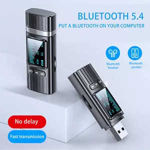 Adattatore Ricevitore Trasmettitore Bluetooth 5.4 Wireless 2in1 Audio Jack 3.5mm - Foto 1 di 16