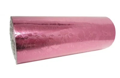 Jewelry 7.5"  x 150 ft Pink Floral Embossed Gift Wrapping Paper All Occasions - Image 1 of 2