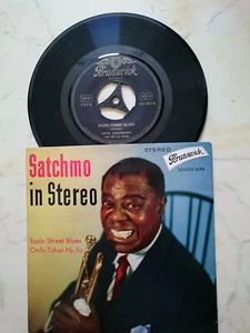 SATCHMO IN STEREO Louis Armstrong *GERMAN ORIGINAL BRUNSWICK SINGLE 1959* - Imagen 1 de 3