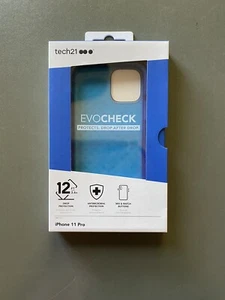 Tech21 Apple iPhone 11 Pro/X/XS EvoCheck Case - Blue NIB - Picture 1 of 3
