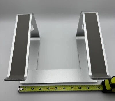 Laptop Notebook Stand Aluminum Mount Computer Silver-Colored 10"-16" Laptops - Image 1 of 4