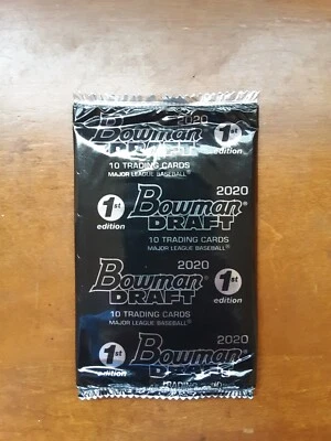 2020 Bowman Draft Baseball 1st Edition Pack Sealed - Image 1 of 2