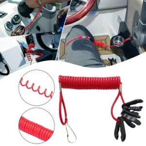 Boat Kill Engine Stop Switch Safety Lanyard Clip For Outboard Best MotorU.K-Fast - Picture 1 of 11