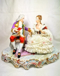 Dresdner Spitze, Unteswibach Ballerina Figur  - Bild 1 von 11