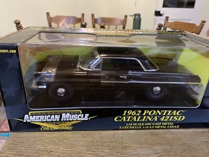 1962 Pontiac Catalina 421SD Black. 1:18 Scale, Ertl American Muscle NIB. - Picture 1 of 3