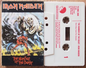 IRON MAIDEN - NUMBER OF THE BEAST (EMI TCEMC3400 0C26207608) 1982 UK CASSETTE - Picture 1 of 3
