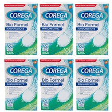 Corega Tabs 6 x 108 Stück Bio Formel Rundumschutz 4in1 Reinigungssystem