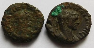 2 Ancient Roman Coins, Gordian III + Maximinus Thrax, Alexandria Egypt Colonial - Picture 1 of 7
