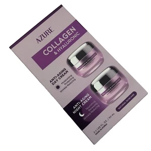 New Azure Collagen & Hyaluronic Anti-Aging Day Cream Night Cream 2 x 1.69 ml - Bild 1 von 1
