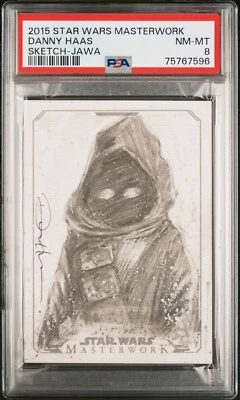 Jawa - 2015 Star Wars Masterwork Sketch Card by Danny Haas   PSA 8 - Image 1 of 2