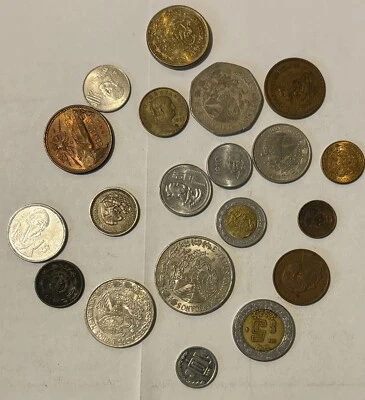 Gran Colección Monedas México 20 Monedas TODOS LOS DIFERENTES TIPOS MONEDAS Lote 101 Foto 1 de 2